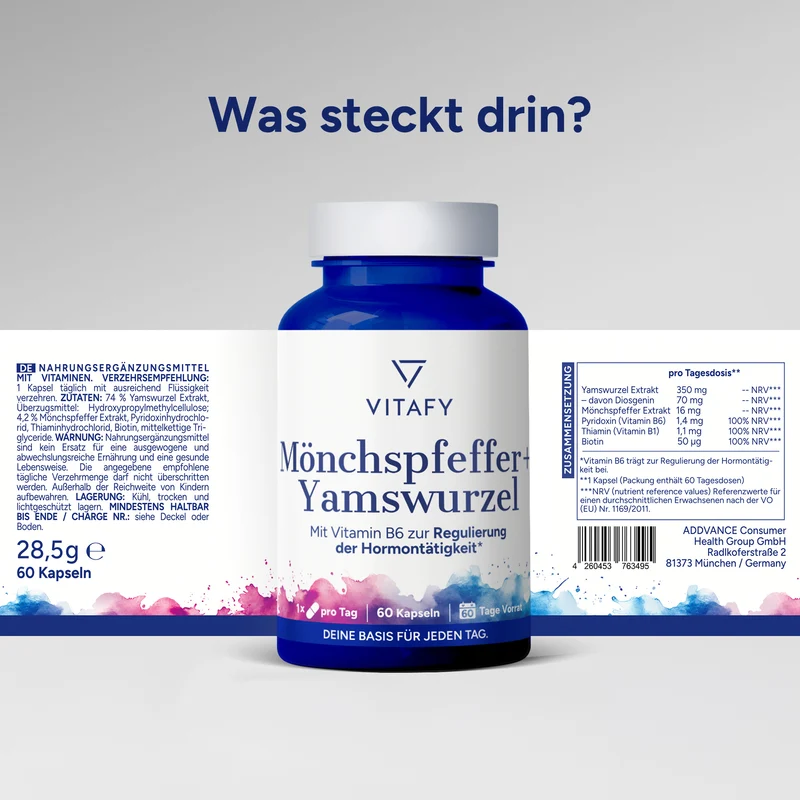 Mönchspfeffer + Yamswurzel (60 Kapseln)