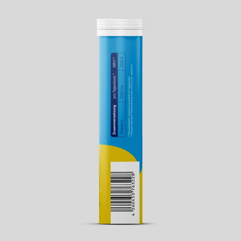 Vitamin C - Zitrone (20 Brausetabletten) - 6er Pack