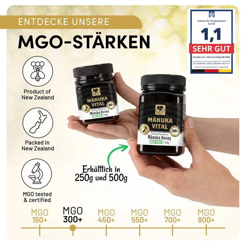 Manuka Vital Honig MGO 300+ (500g)