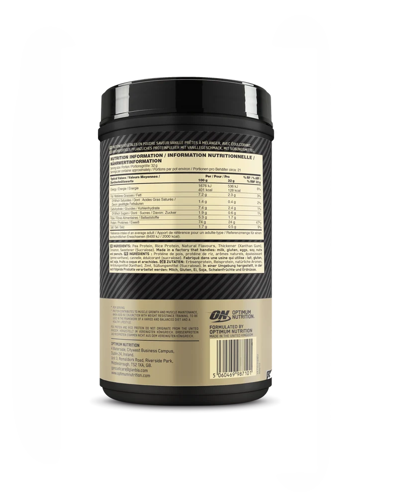 Gold Standard 100% Plant (684g)
