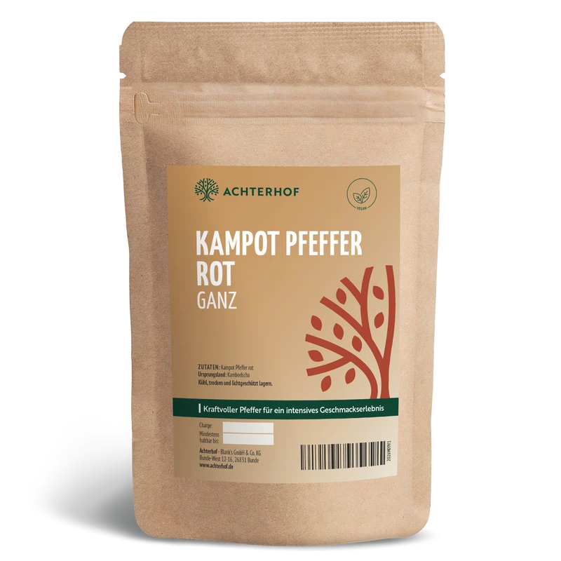 Kampot Pfeffer rot ganz (50g)