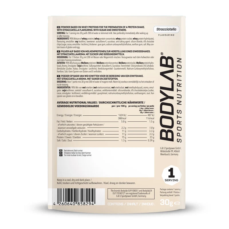 Whey Protein Probierboxen (8 Proben je 30g)