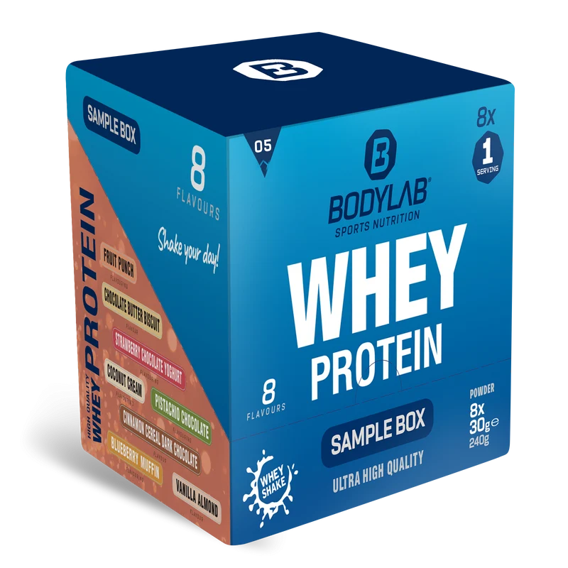 Whey Protein Probierboxen (8 Proben je 30g)