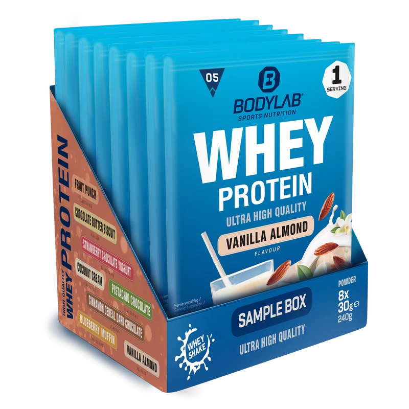 Whey Protein Probierboxen (8 Proben je 30g)