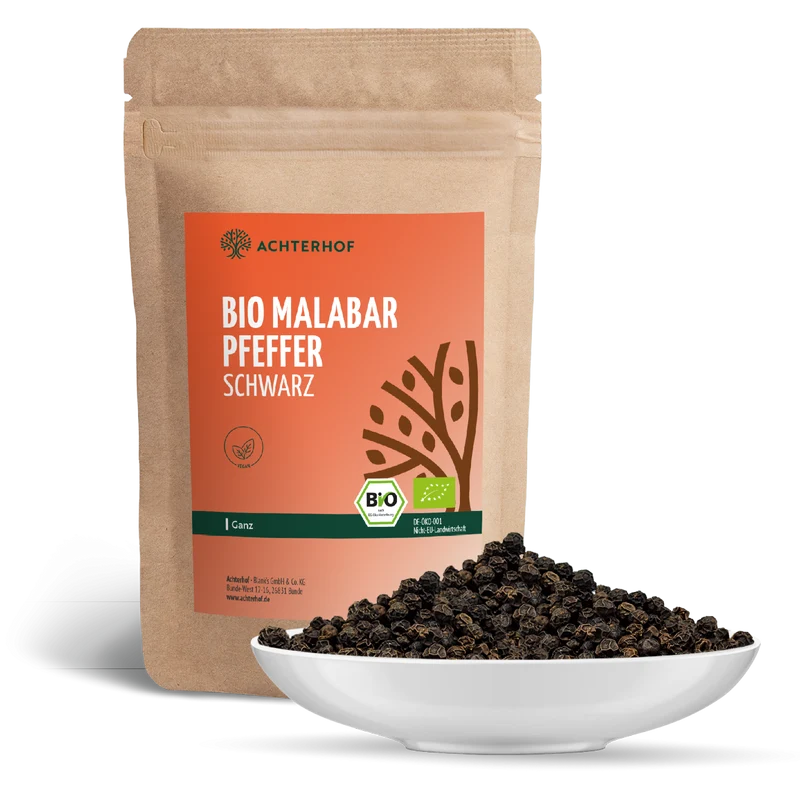 Malabar Pfeffer schwarz ganz Bio (500g)