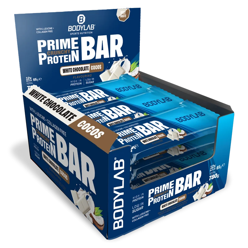 Prime Crunchy Protein Bar - 3g Leucin (12x65g)