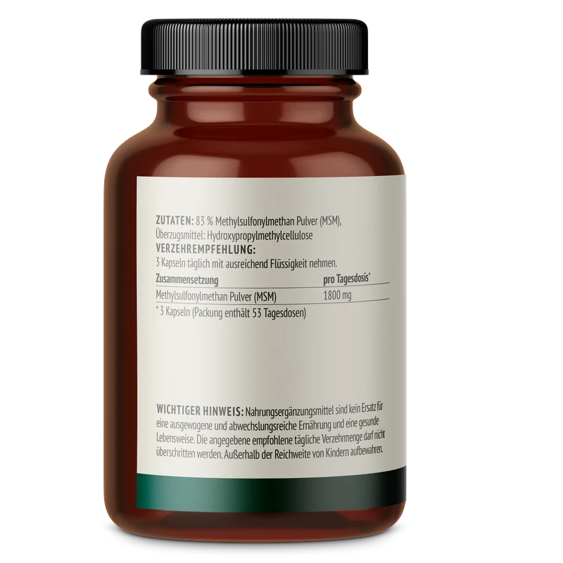 MSM (Methylsulfonylmethan) Kapseln (160 Kapseln)