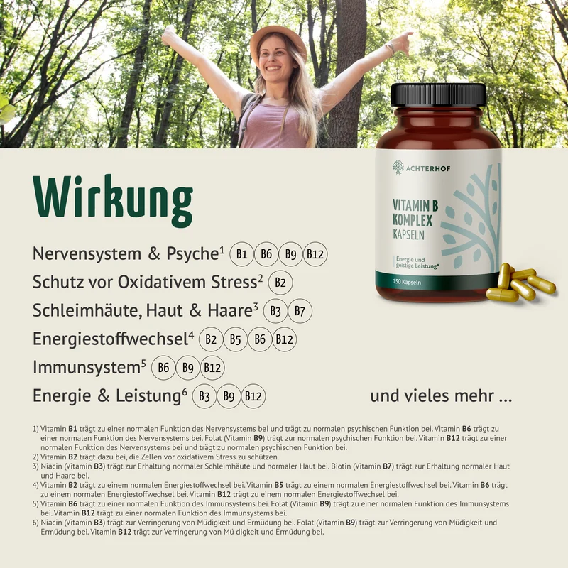 Vitamin B Komplex (150 Kapseln)