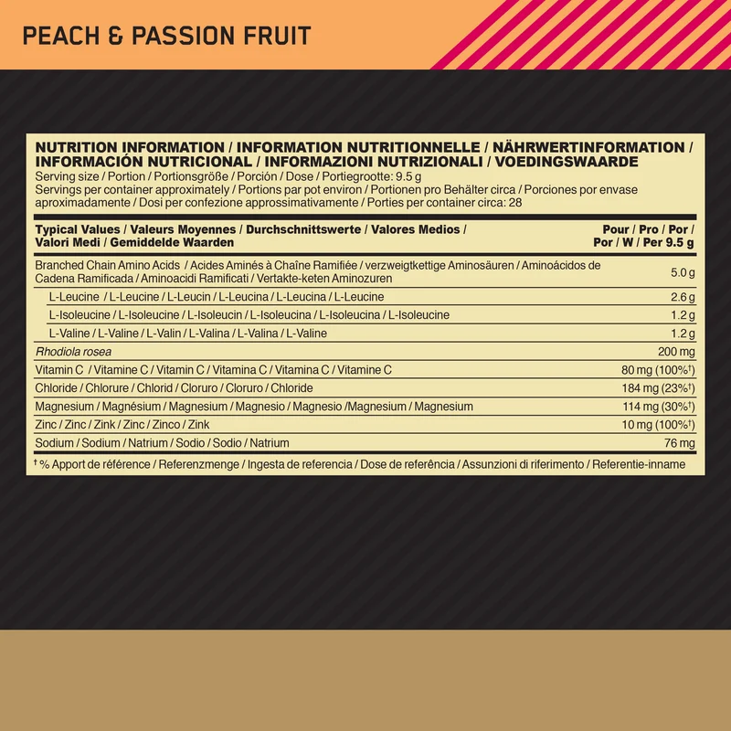 Gold Standard BCAA Train&Sustain (266g)
