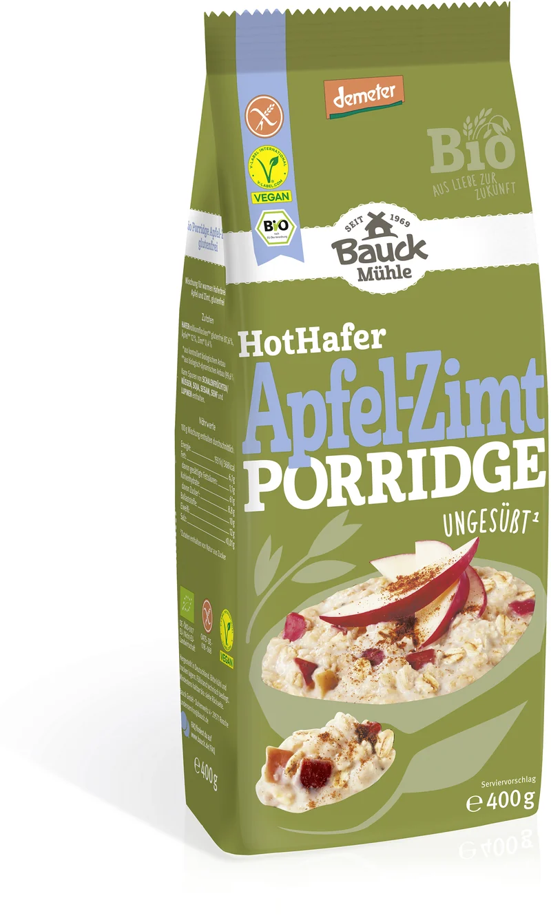 Hot Hafer Apfel-Zimt demeter (400g)