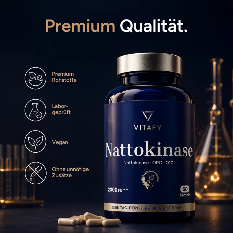Nattokinase mit OPC und Coenzym Q10 (60 Kapseln)