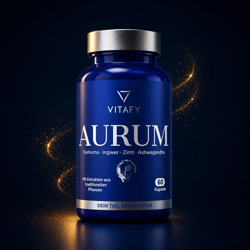 AURUM - Goldene Mischung mit Kurkuma, Ingwer, Zimt & Ashwagandha (60 Kapseln)