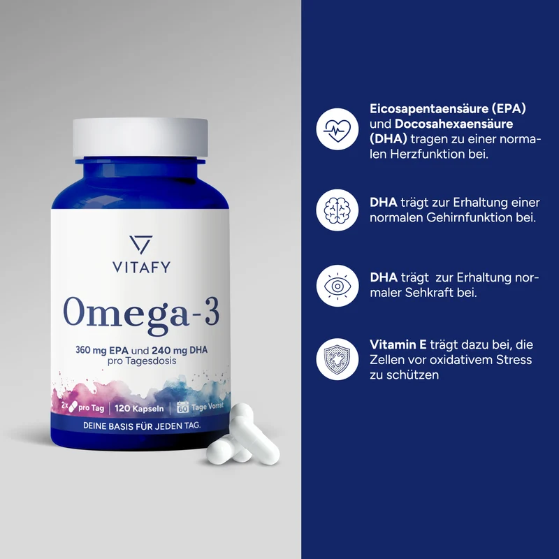 Omega-3-Fischöl (120 Kapseln)