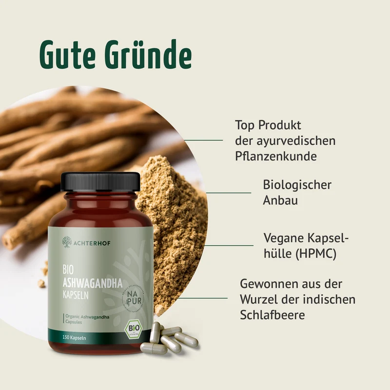 Bio Ashwagandha Kapseln (150 Kapseln)