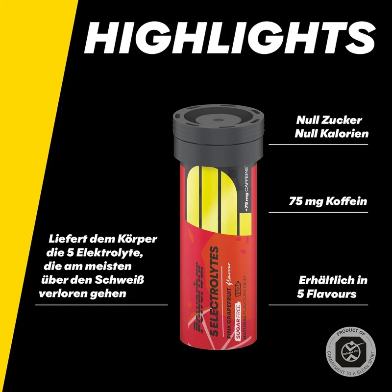 5 Electrolytes Zero Calorie Sports Drink Röhrchen (10 Brausetabletten)