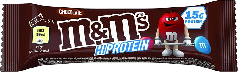 M&M's Hi-Protein Bar (12x51g)