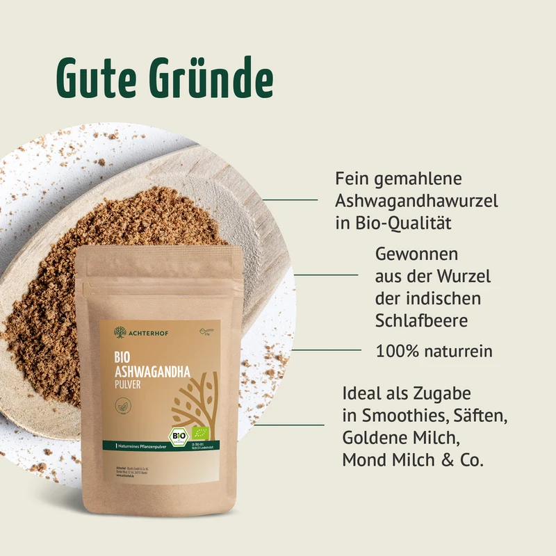 Bio Ashwagandha Pulver (1000g)