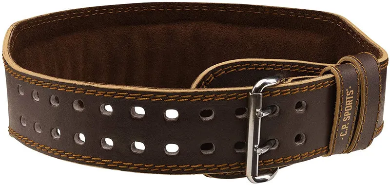 Gewichthebergürtel Leder Braun