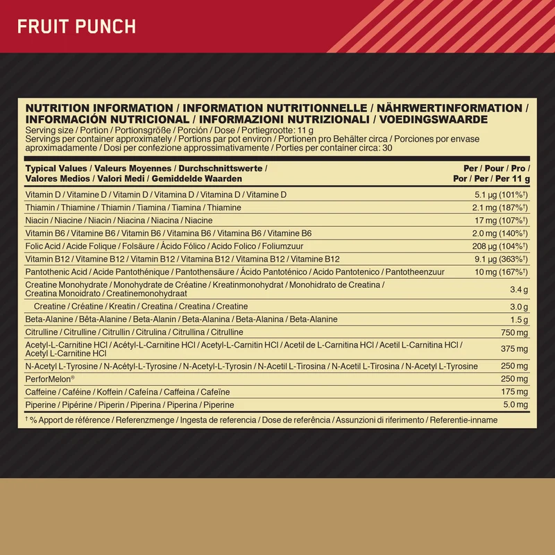 Gold Standard Pre-Work Out (330g)
