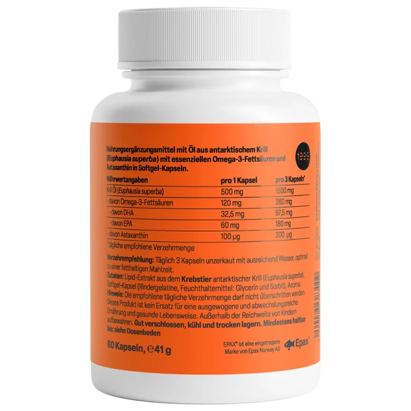 Krill Öl Antarktis 500mg (60 Kapseln)