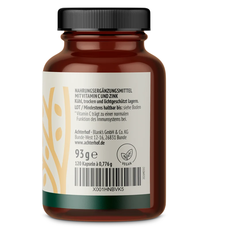 Vitamin C + Zink Kapseln (120 Kapseln)