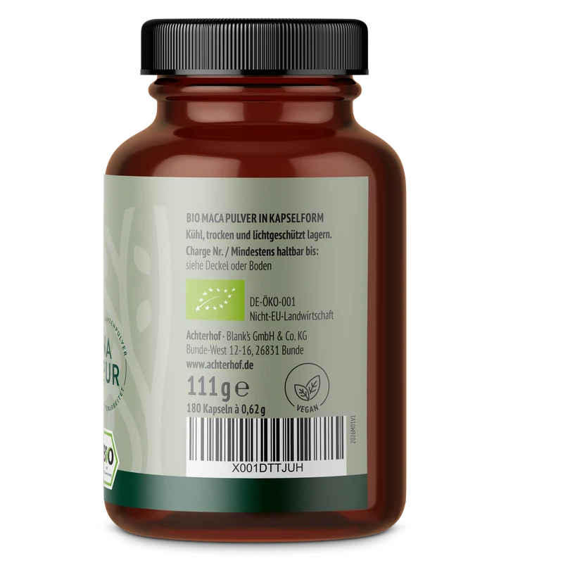 Bio Maca Kapseln (180 Kapseln)