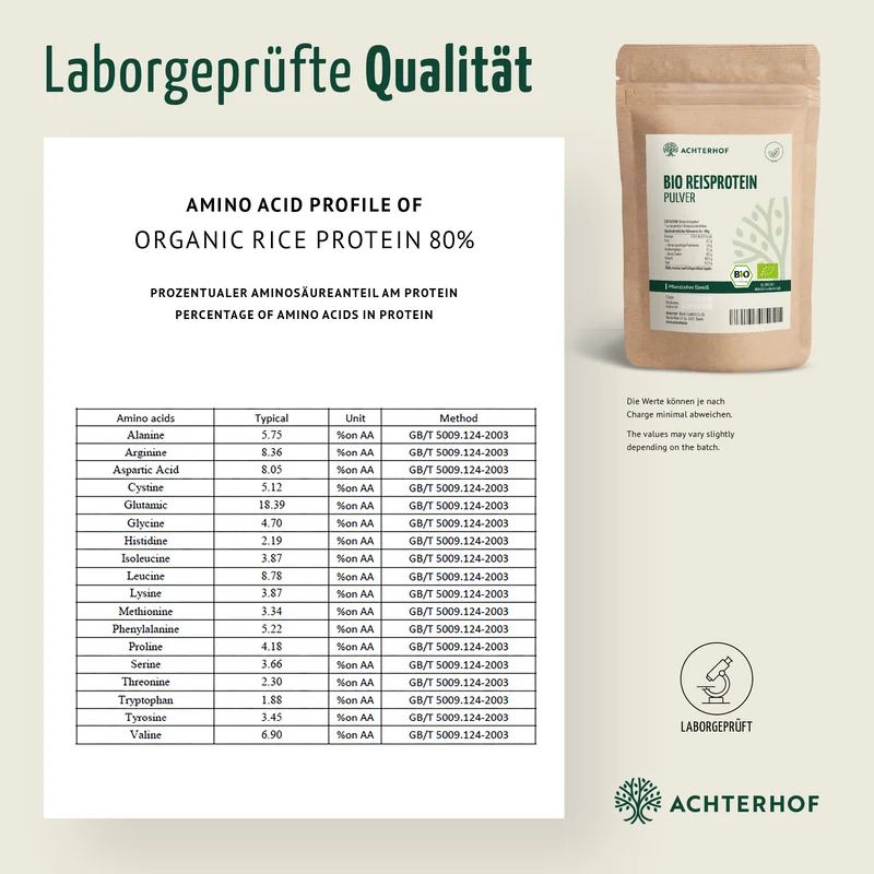 Bio Reisprotein Pulver (1000g)