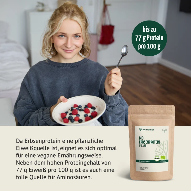 Bio Erbsenprotein Pulver (1000g)