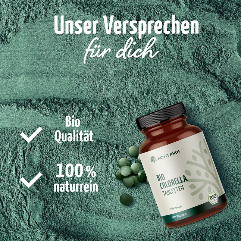 Chlorella Algen Tabletten Bio (400 Tabletten)