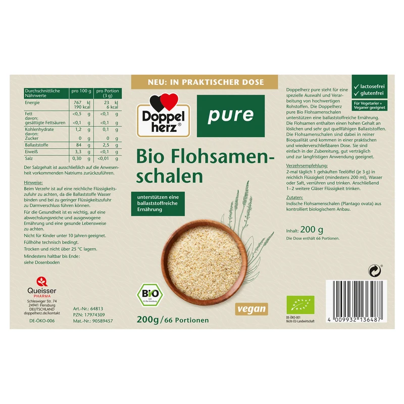 Pure Flohsamen bio (200g)