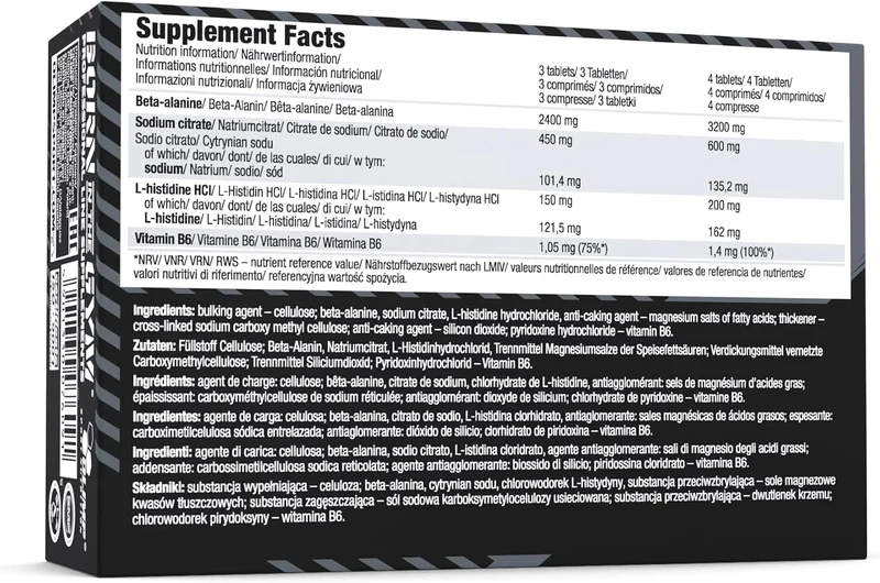 Beta Alanine Carno Rush Mega Tabs (80 Tabletten)