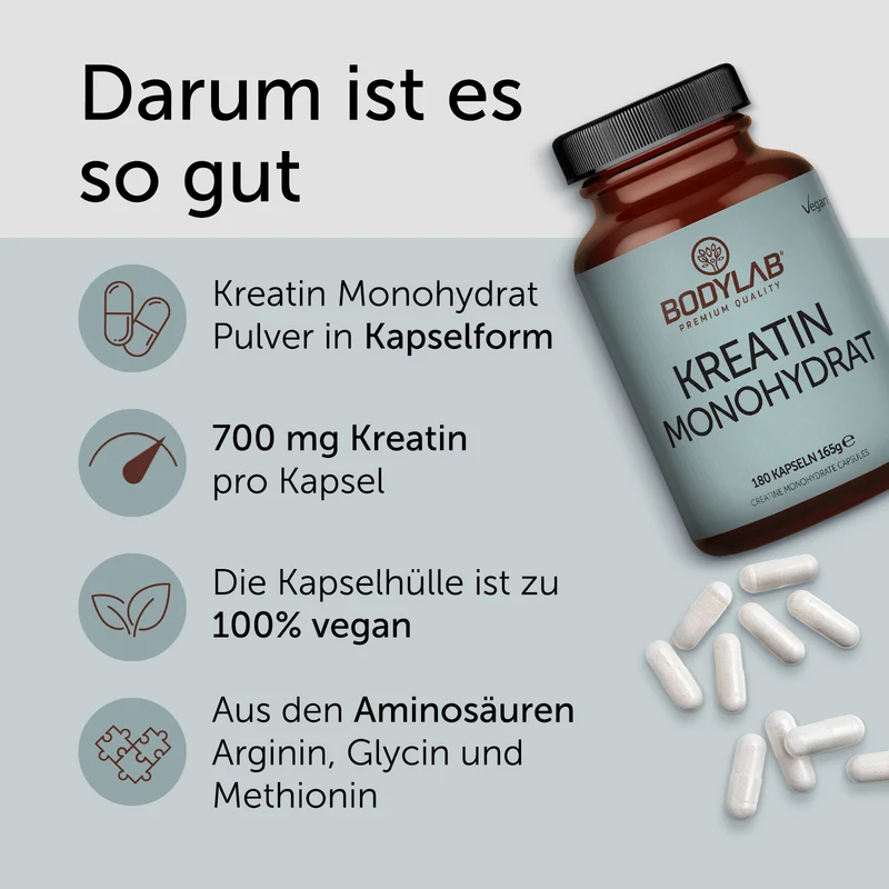 3 x Kreatin Monohydrat (3 x 180 Kapseln)