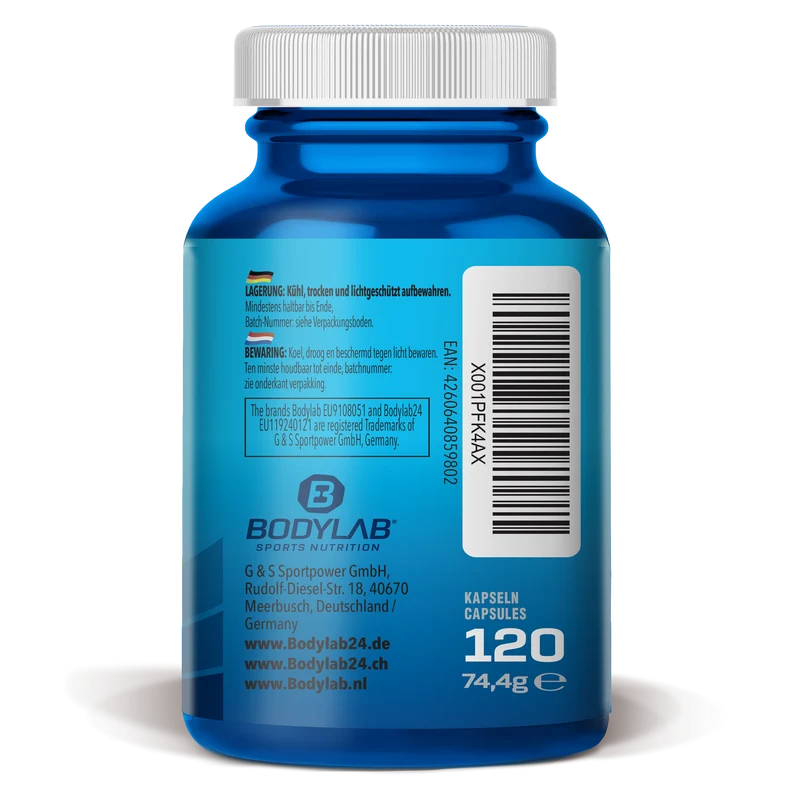 Ashwagandha + Magnesium - Zinc - Vitamin B6 (120 Kapseln)