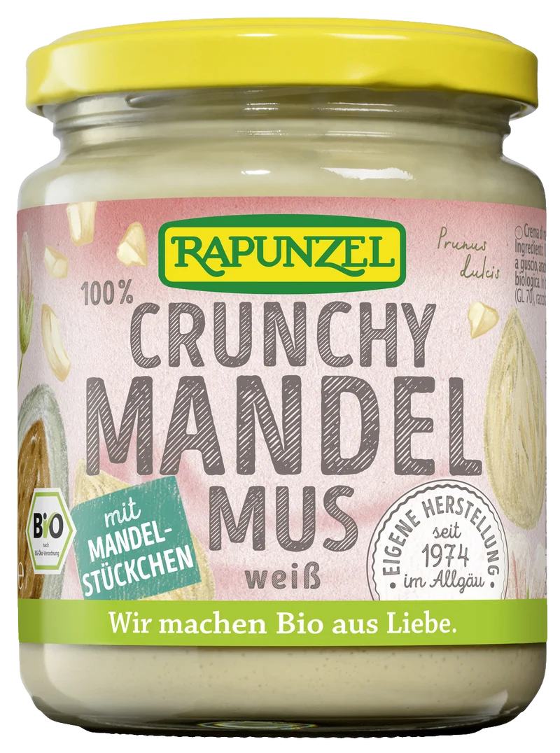 Mandelmus weiß Crunchy aus Europa bio (250g)