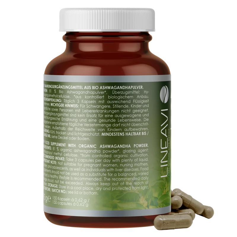 Bio Ashwagandha Kapseln (150 Kapseln)