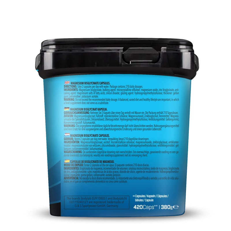 BIG PACK Magnesium Bisglycinate (420 Kapseln)