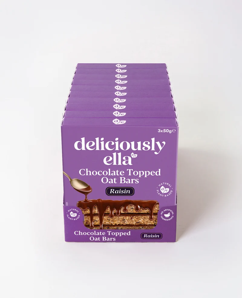 Raisin Chocolate Topped Oat Bar