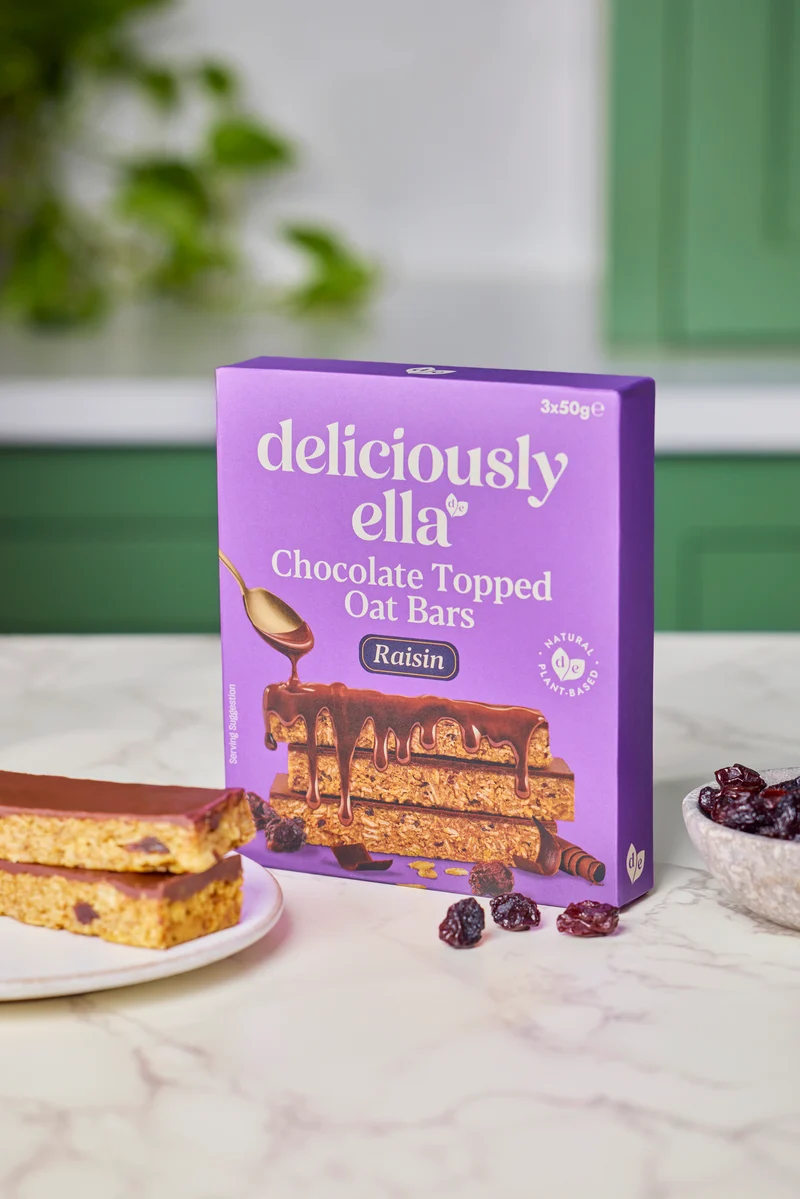 Raisin Chocolate Topped Oat Bar