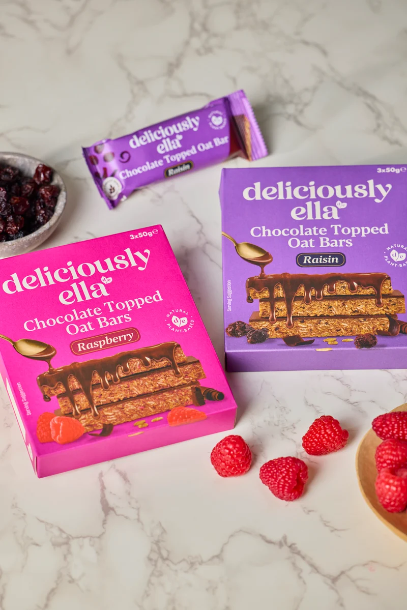 Raisin Chocolate Topped Oat Bar