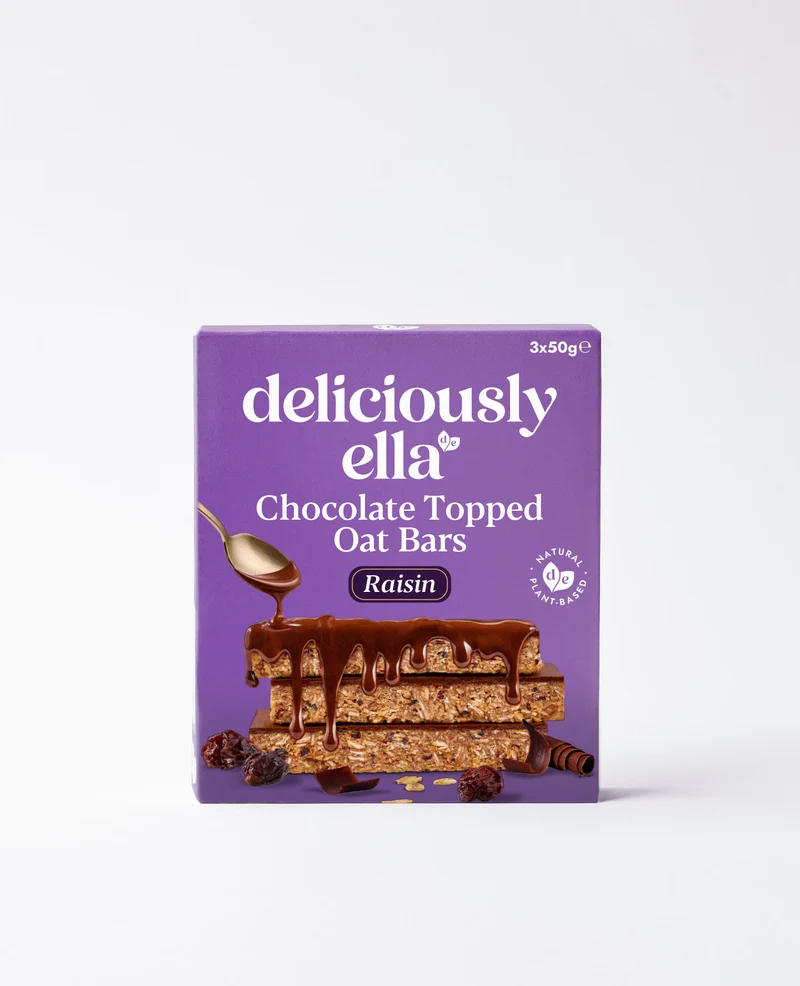 Raisin Chocolate Topped Oat Bar
