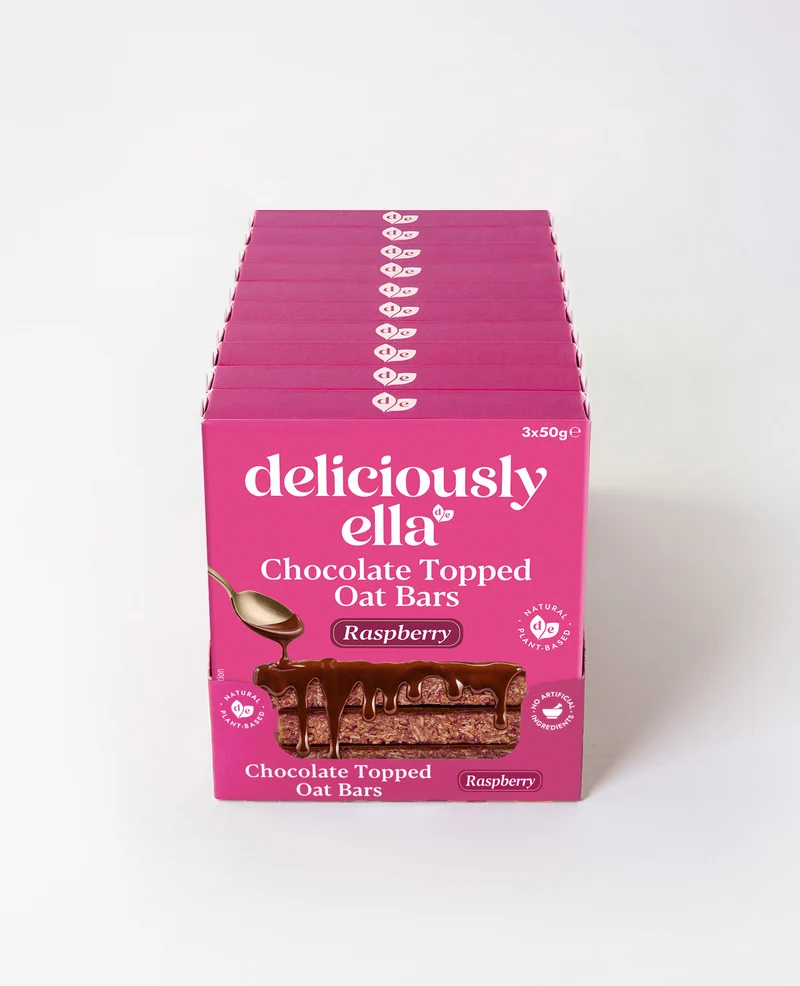 Raspberry Chocolate Topped Oat Bar