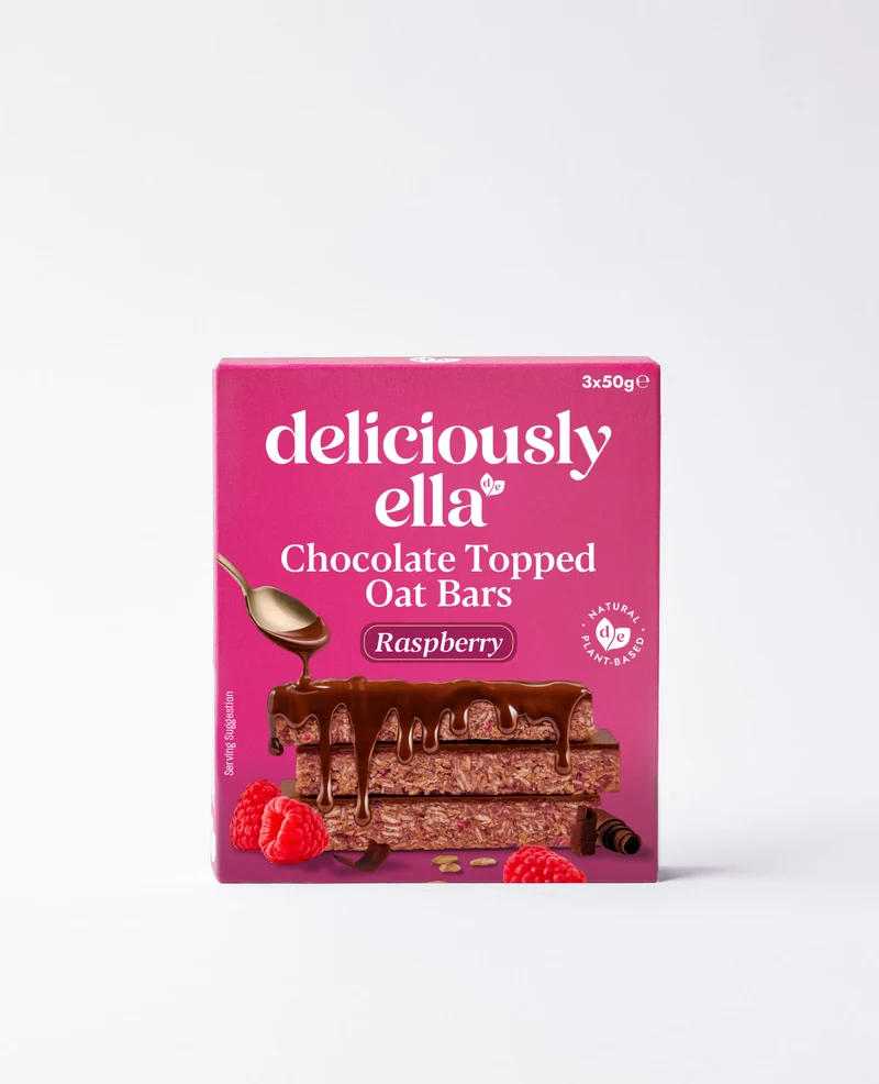 Raspberry Chocolate Topped Oat Bar