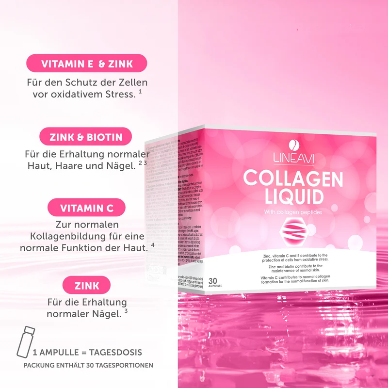 Kollagen Liquid 2-Monatspackung (2x30x25ml Trinkfläschchen)