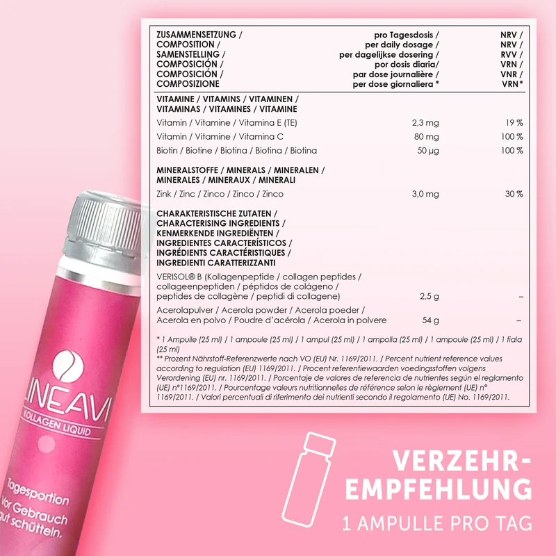 Kollagen Liquid 2-Monatspackung (2x30x25ml Trinkfläschchen)