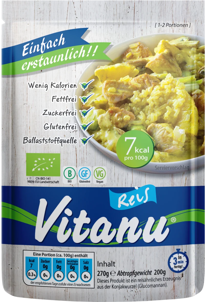 Bio Konjak auf Reis Art (270g)