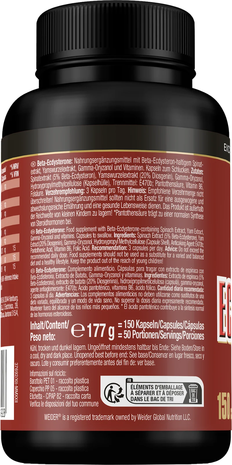 Beta-Ecdysteron (150 Kapseln)