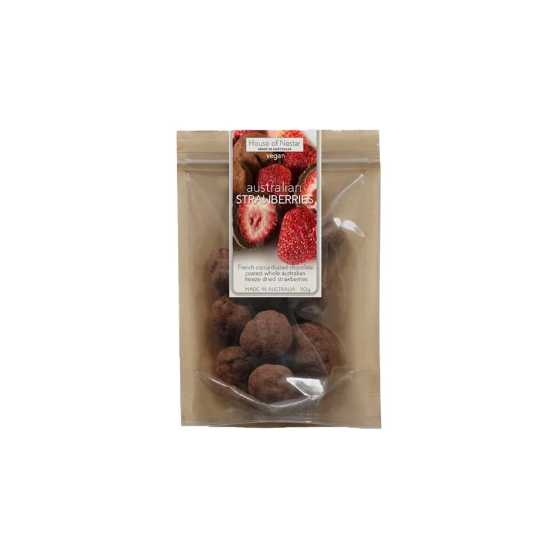 Cocoa Dusted Freeze Dried Strawberries 230g