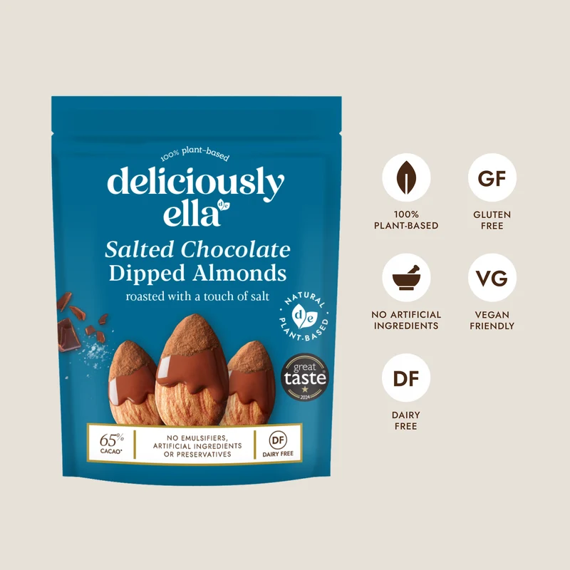 Salted Chocolate Dipped Almonds
