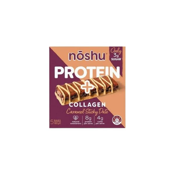 Protein+ Collagen Bars Caramel Sticky Date 5pk 180g