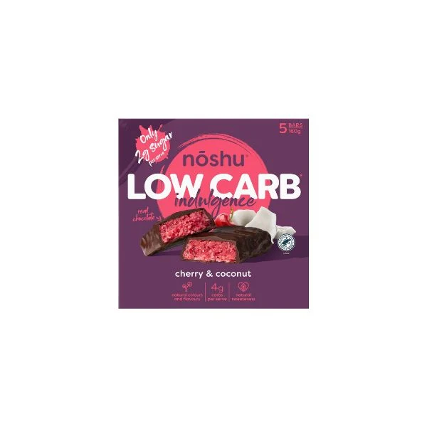 Low Carb Indulgence Bars Cherry & Coconut 5pk 160g